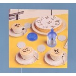 Dekorators kapučīno, lattei, turku kafijai, kūkai, konditorejas izstrādājumiem, kūciņām, 30 ml, zils